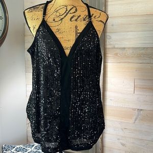 Time After Time sequined camisole top. L